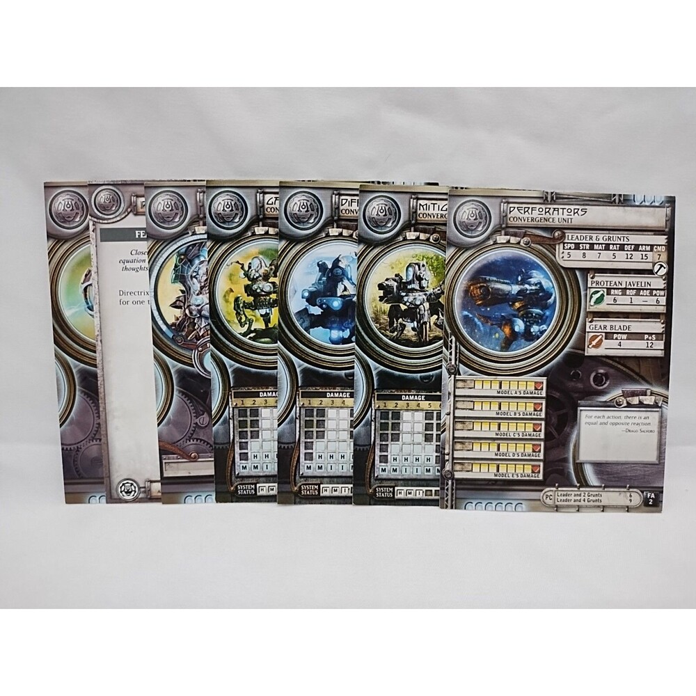 (7) Warmachine Convergence Of Cyriss Faction Deck Cards